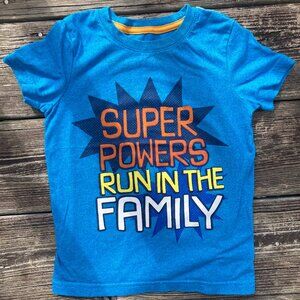 Cat & Jack “Super Powers Run in the Family” Graphic Tee, 4T